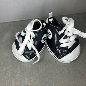 Build-A-Bear Black and White Sneakers